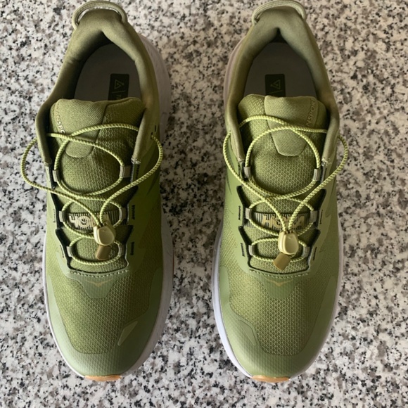 Hoka Avocado/Harbor Mist Transport Mens Lifestyle Shoes - Picture 2 of 12